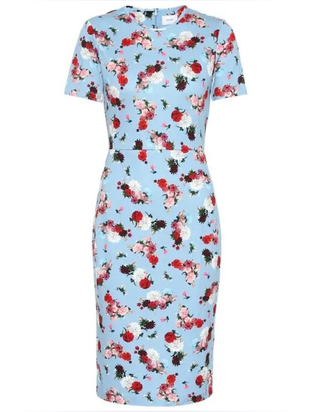 ERDEM Essie Floral Ponte Dress in blue size 6 - Picture 3 of 11